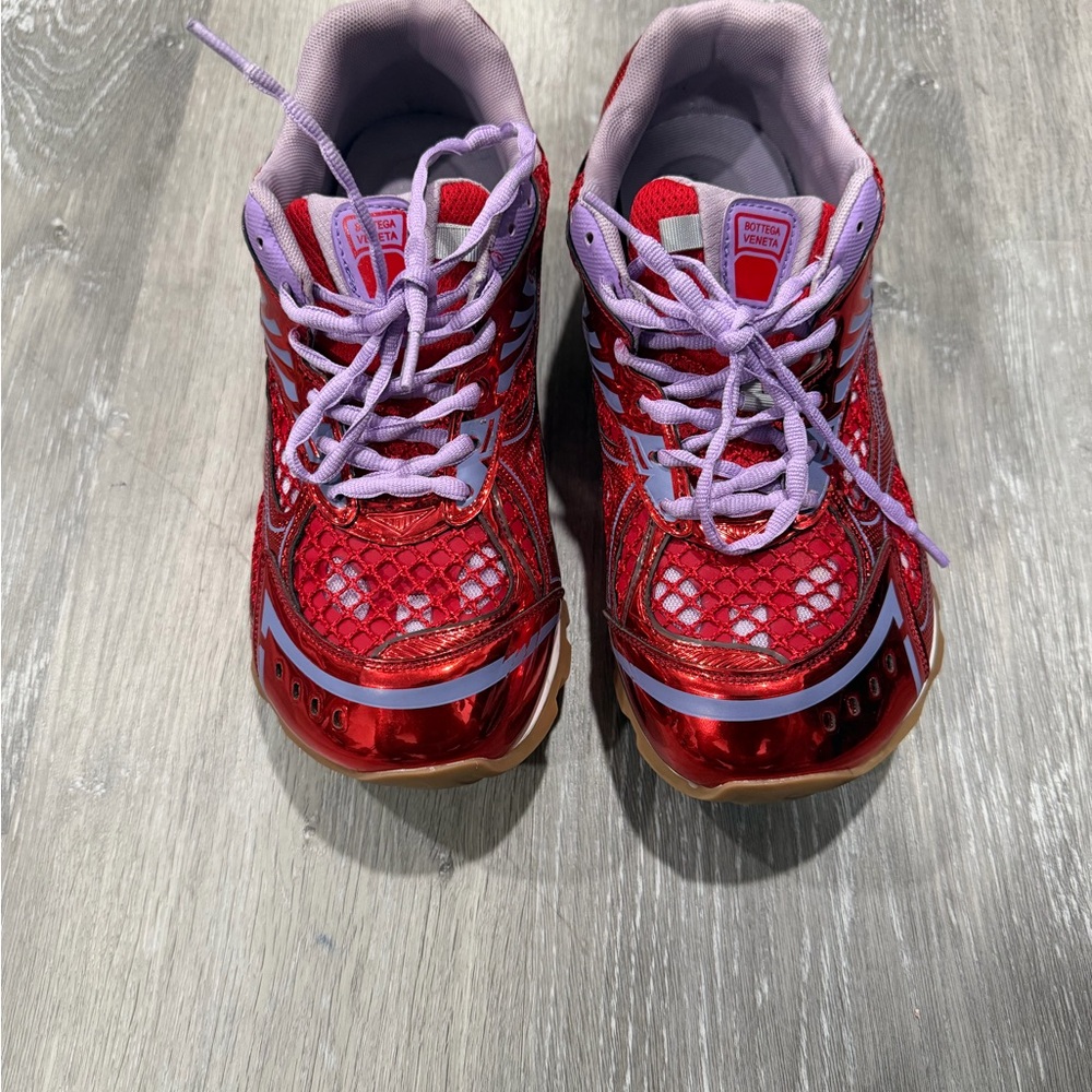 Men’s Red and Lavender bottega orbit Sneakers